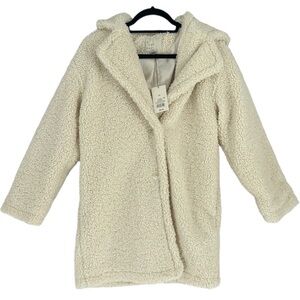 A New Day Teddy Jacket, cream XS - NWT